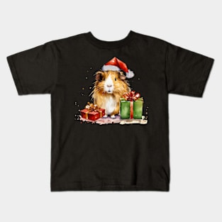 Guinea pig  Celebrate Christmas Kids T-Shirt